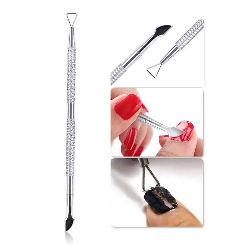 Double-ended Stainless Steel Cuticle Pusher