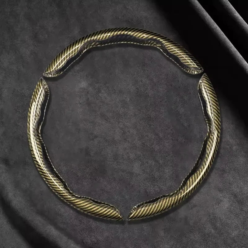 Carbon Fiber Silicone Steering Wheel Cover Universal