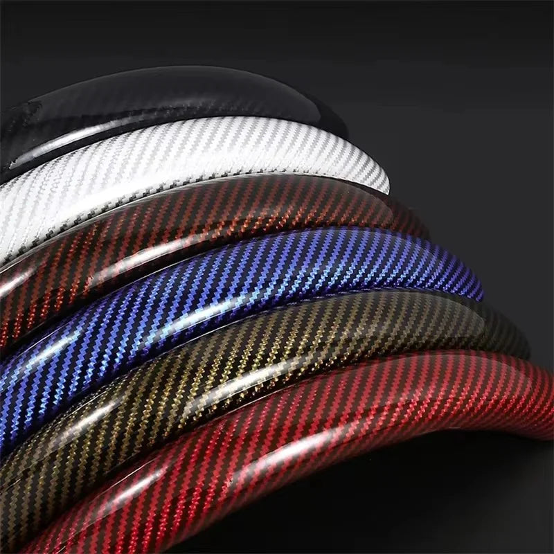 Carbon Fiber Silicone Steering Wheel Cover Universal