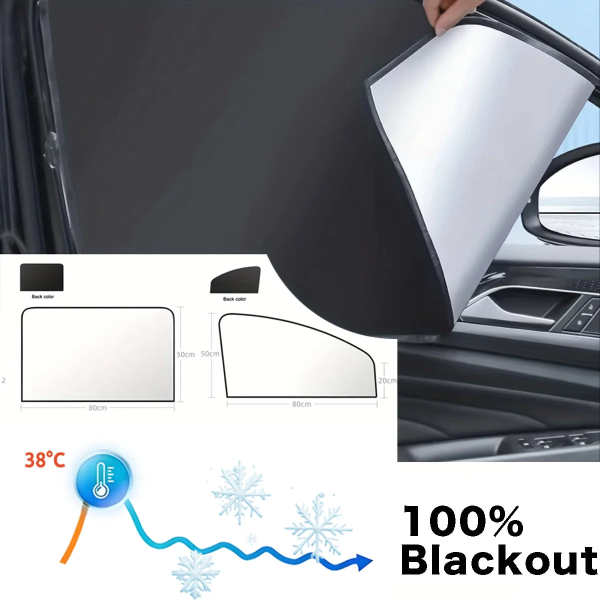 Blackout Windshield Sunshades Car magnetic
