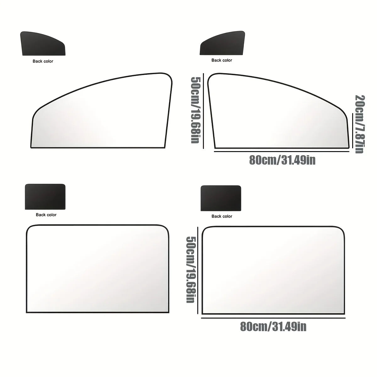 Blackout Windshield Sunshades Car magnetic