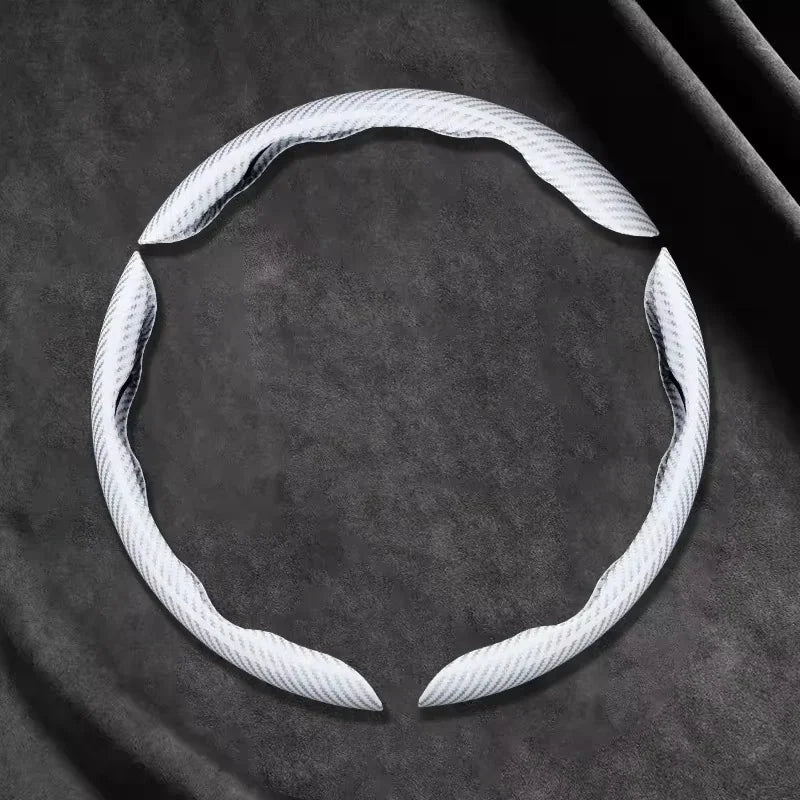 Carbon Fiber Silicone Steering Wheel Cover Universal