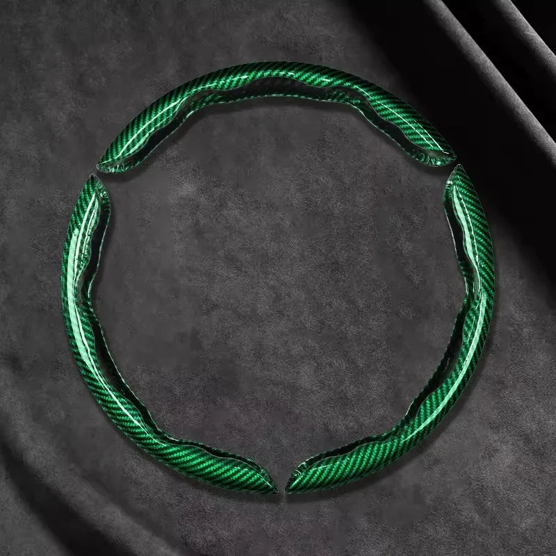 Carbon Fiber Silicone Steering Wheel Cover Universal