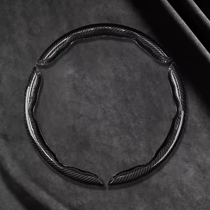 Carbon Fiber Silicone Steering Wheel Cover Universal
