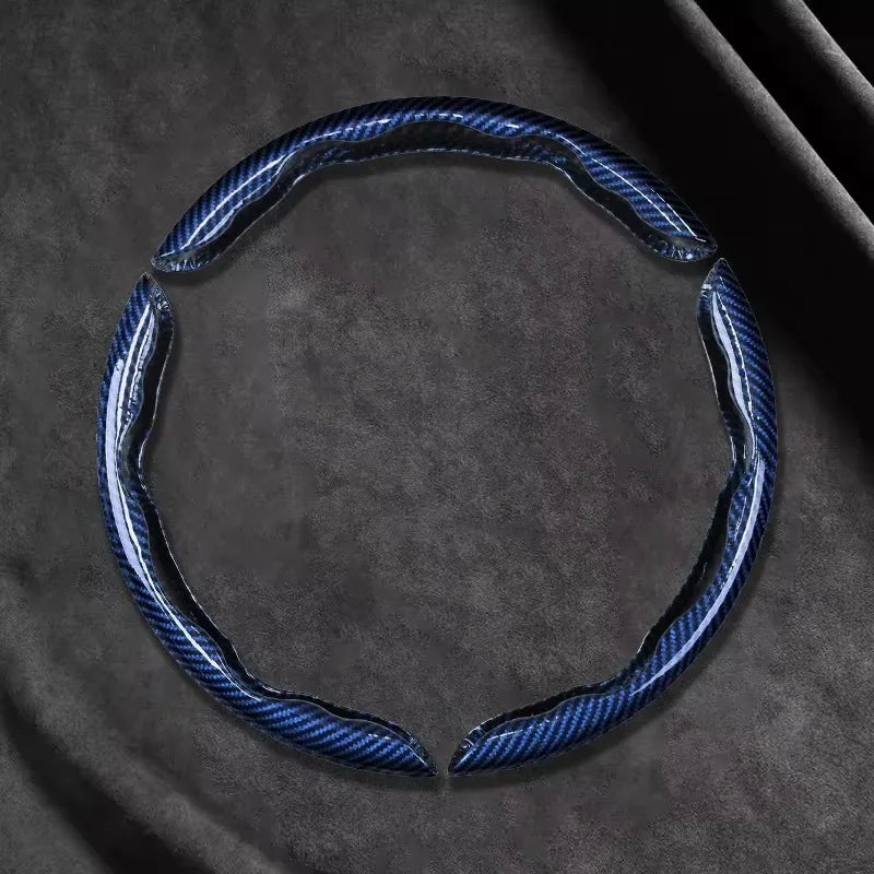 Carbon Fiber Silicone Steering Wheel Cover Universal
