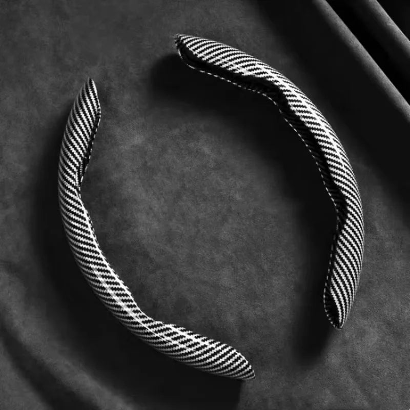 Carbon Fiber Silicone Steering Wheel Cover Universal