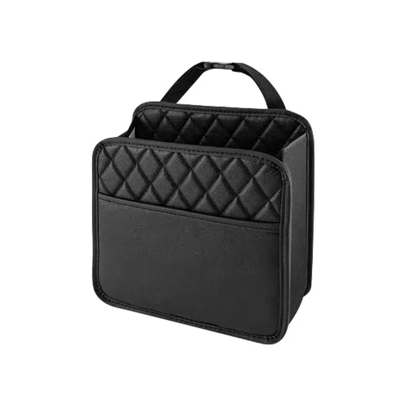 Multifunctional leather car storage