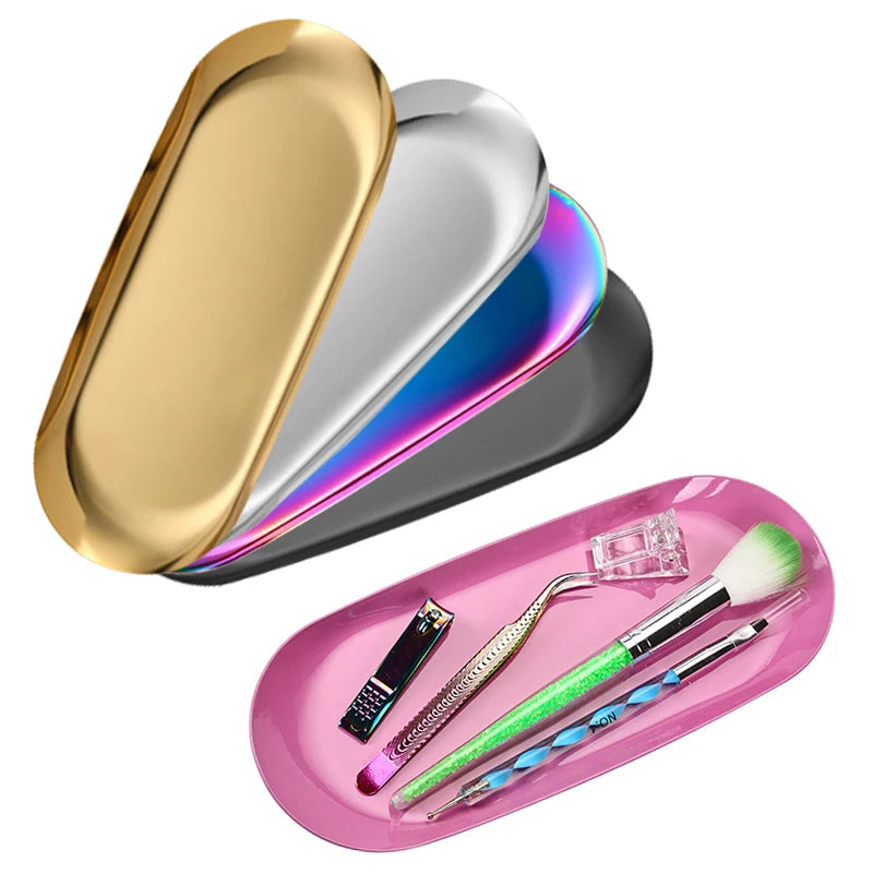 Cosmetic Storage Tray Nail Art Equipment Plate